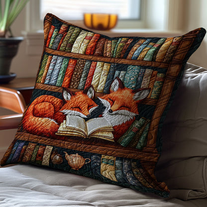Fox Bookcase WJ0710035CL Quilt Pillow Case