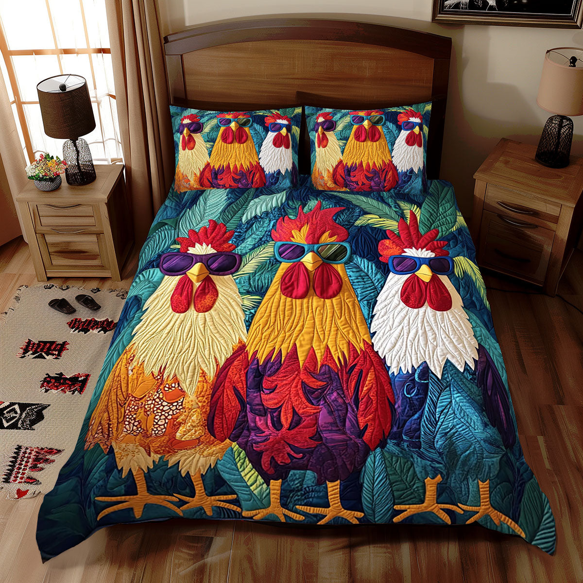 Adventurous Chicken WJ0811026CL Duvet Cover Set