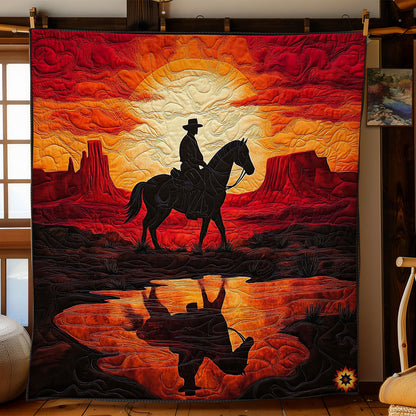 Sunset Cowboy WY0312058CL Quilt