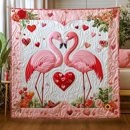 Love Flamingo WJ1112033CL Quilt