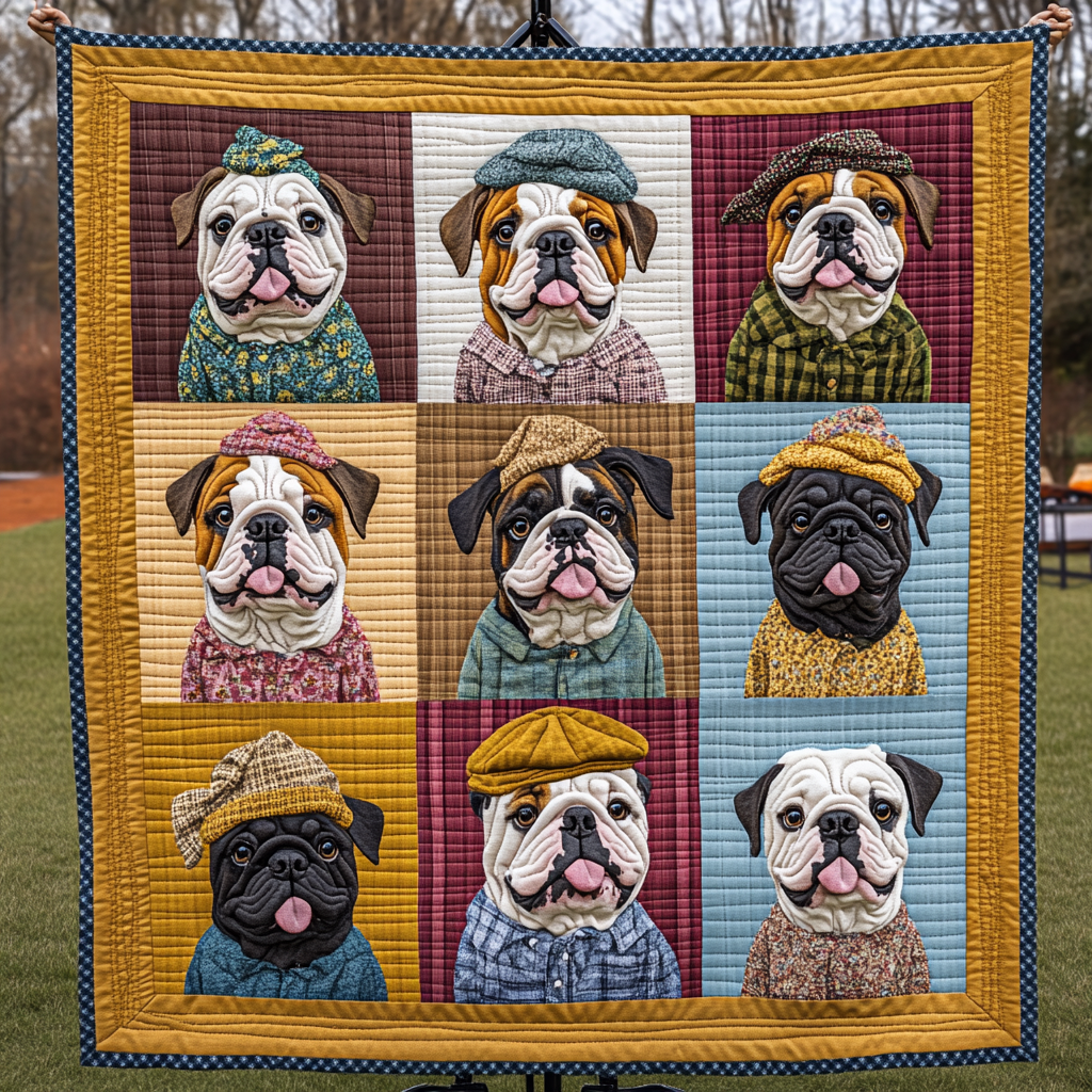 Lovable Bulldog WN2009052CL Quilt