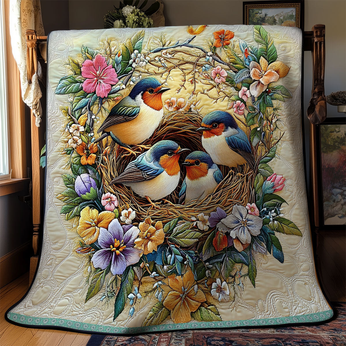 Bird Nest WX1811003CL Quilt