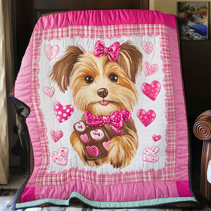 Adorable Yorkshire Terrier WX2512001CL Quilt