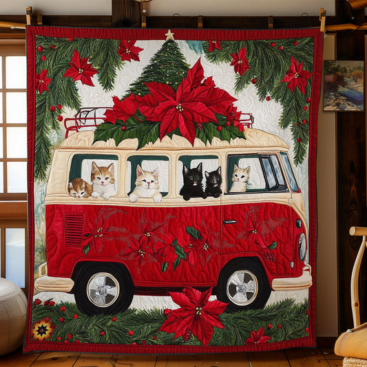 Christmas Cat Van WY0912010CL Quilt