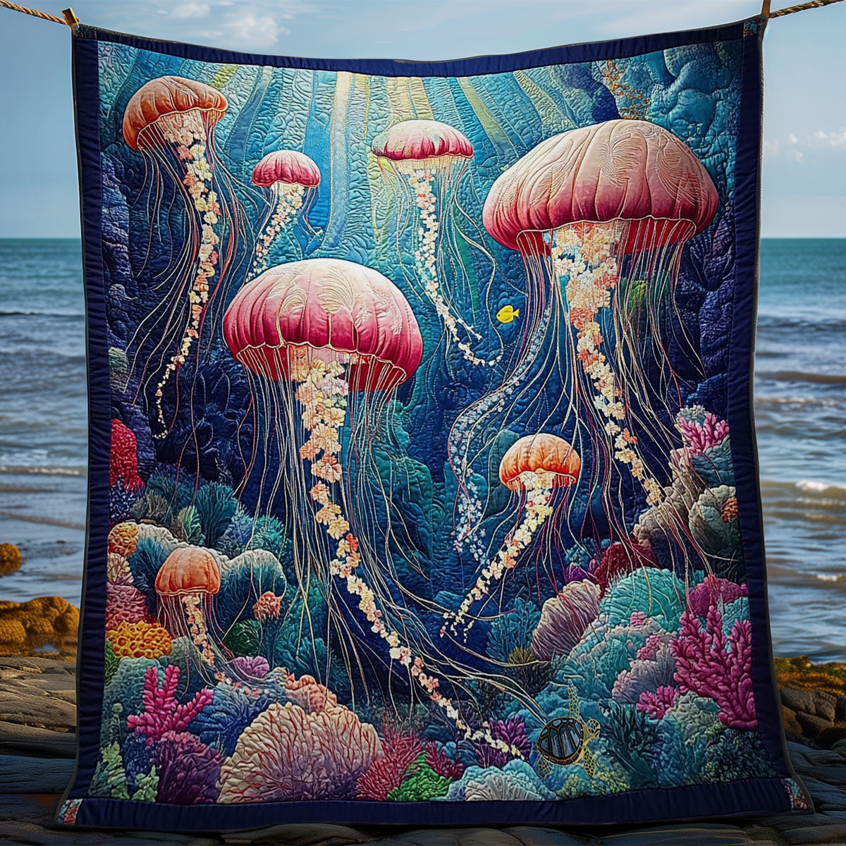 Jellyfish WY0412008CL Quilt