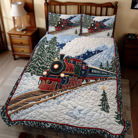 Train In Christmas WX2511092CL Duvet Cover Set