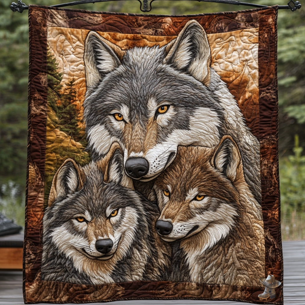 Wolf Family WU0912009CL Quilt