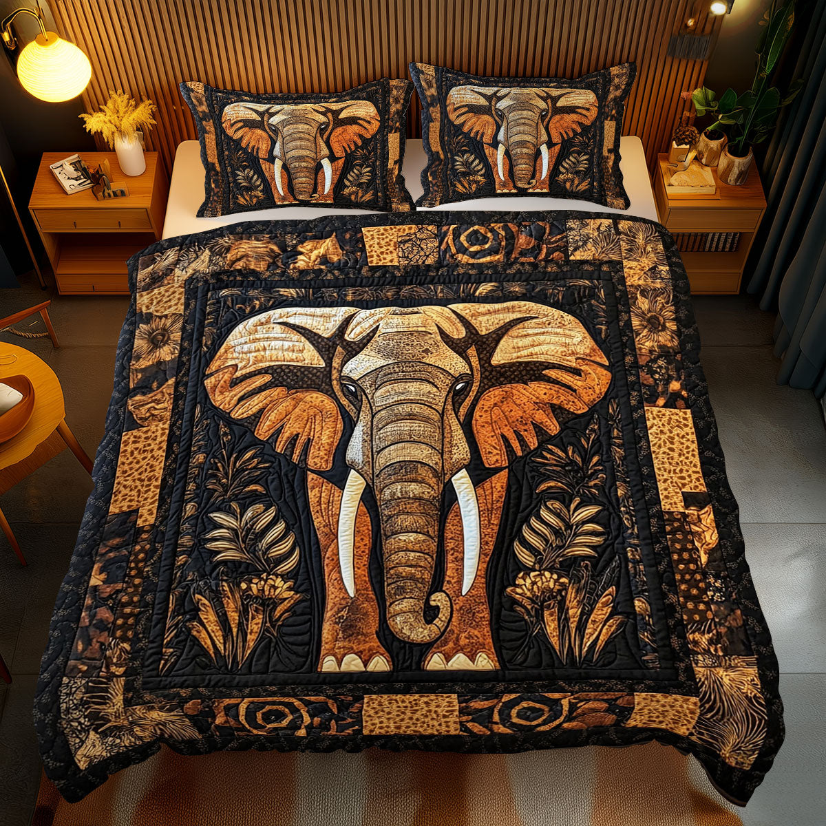 African Elephant WJ0411024CL Duvet Cover Set