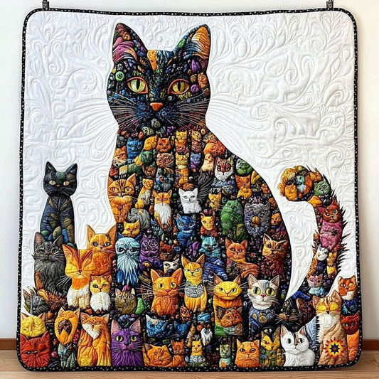 Abstract Cat WY3010008CL Quilt