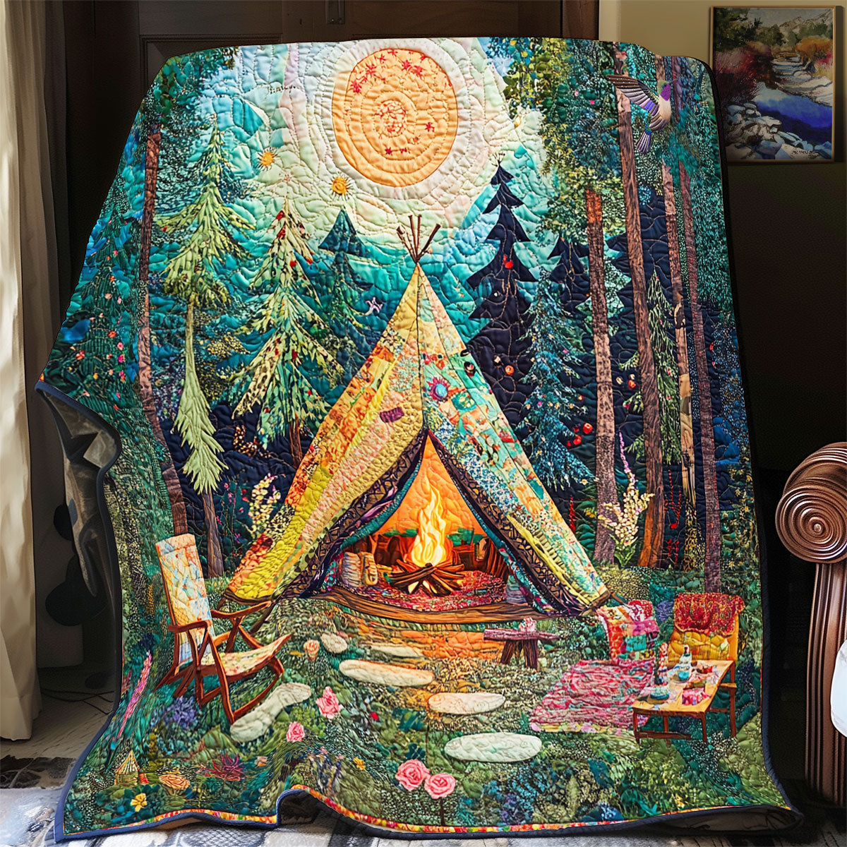 Tent Camping WY1811038CL Quilt