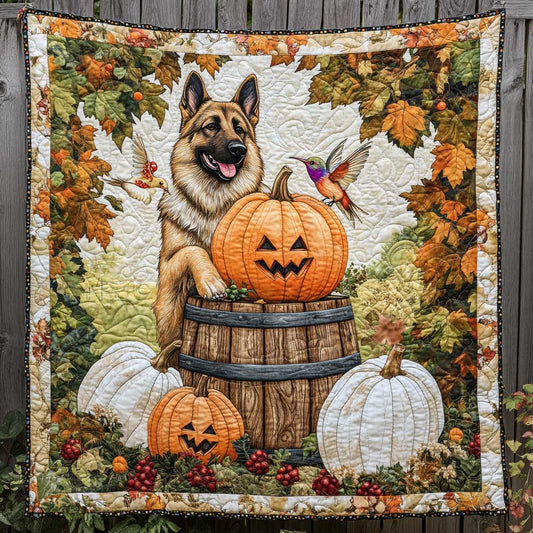 German Shepherd Happy Harvest WN2709099CL Quilt