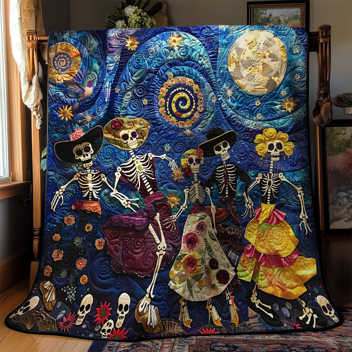 Day Of The Dead Starry Dance WN2810034CL Quilt