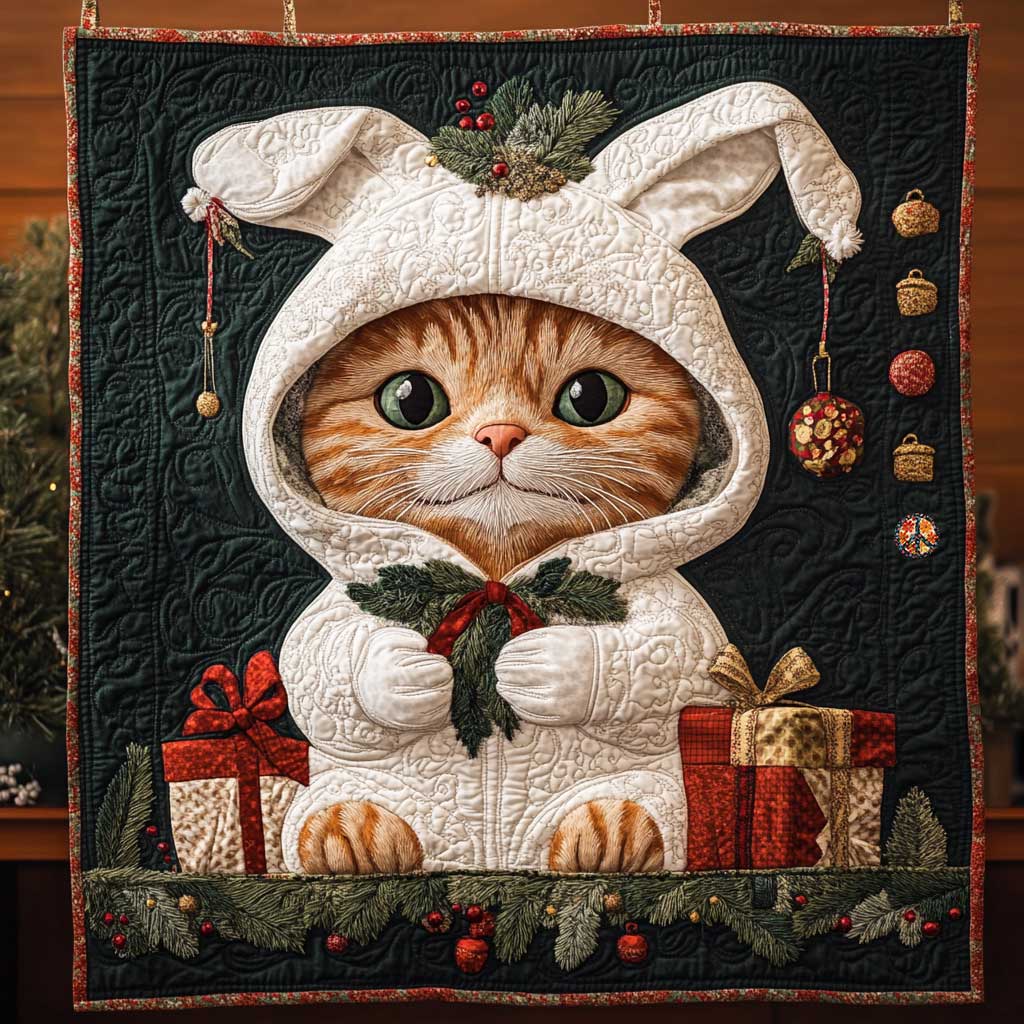 Cat Christmas Bunny Costume WP0411005CL Quilt