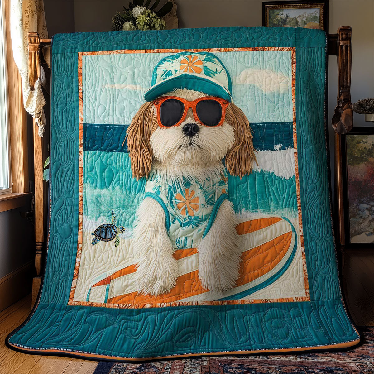 Ocean Shih Tzu WN0811028CL Quilt