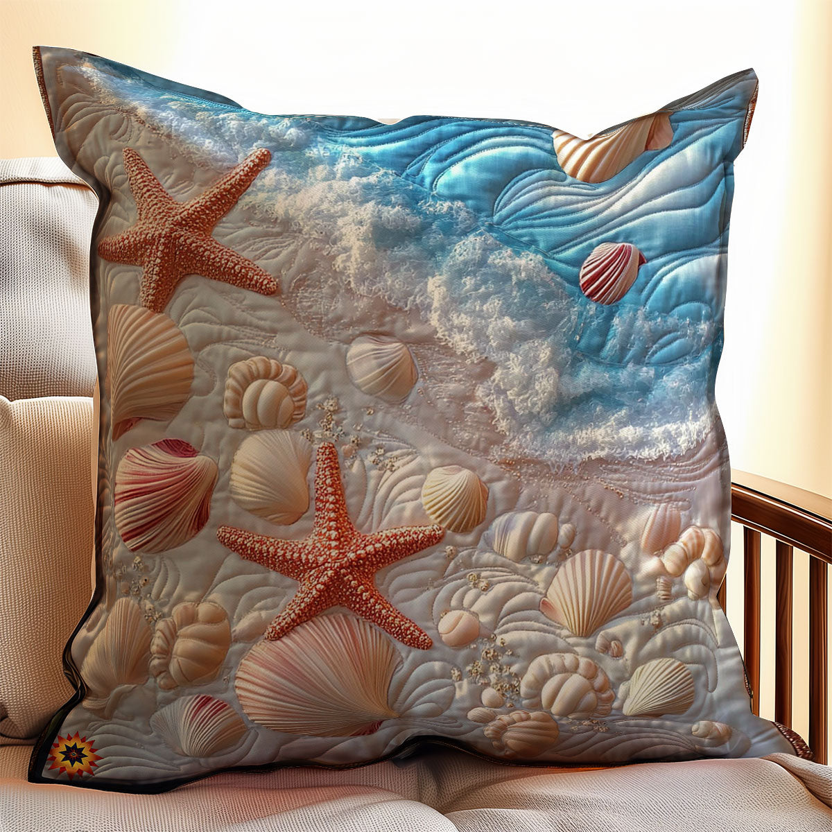 Starfish And Sea Shell WY2711049CL Quilt Pillow Case