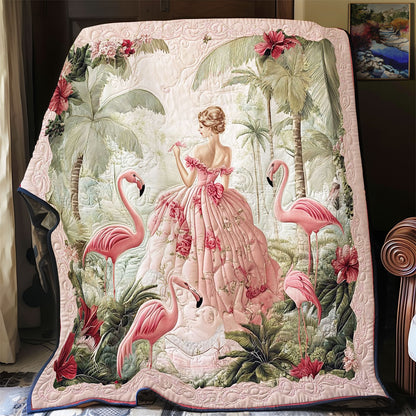 Princess And Flamingo WY1701054CL Quilt