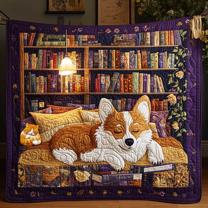 Corgi Librarian WP0310028CL Quilt
