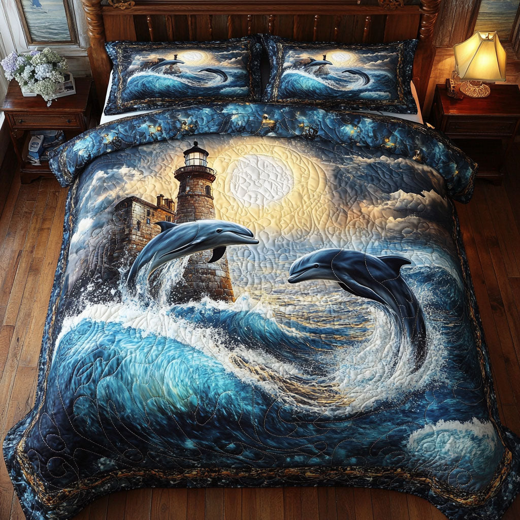 Dolphin Lighthouse Ocean WT0703070CL Duvet Cover Set