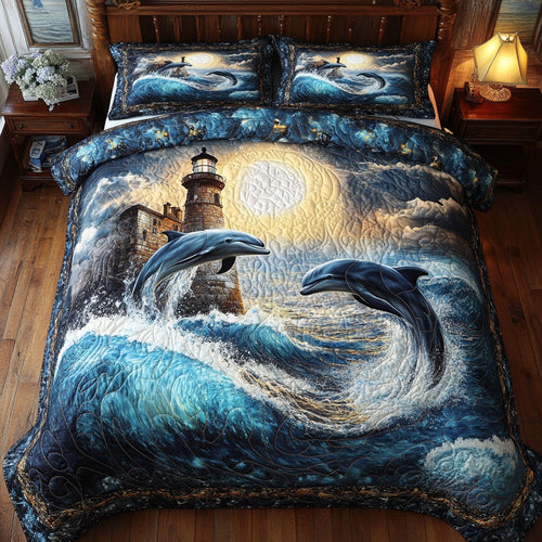 Dolphin Lighthouse Ocean WT0703070CL Duvet Cover Set