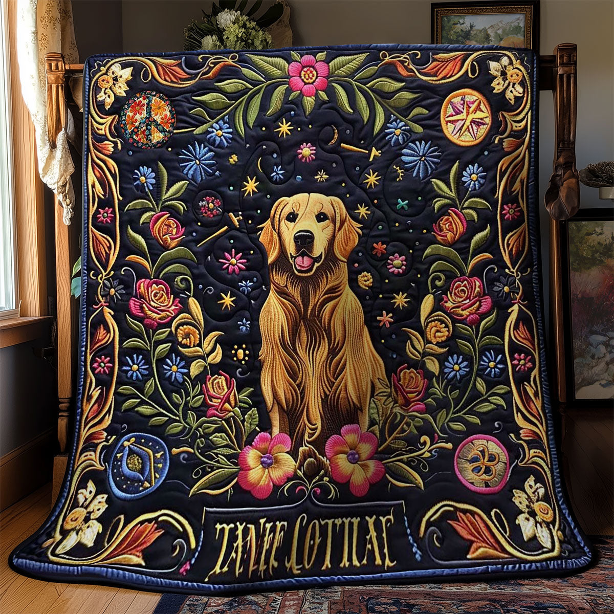 Golden Retriever's Justice 1210004CL Quilt