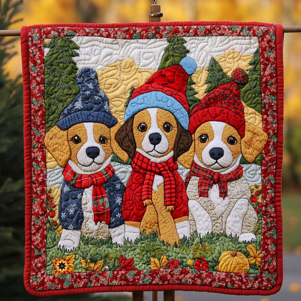 Beagle Christmas Sweater WP0111009CL Quilt