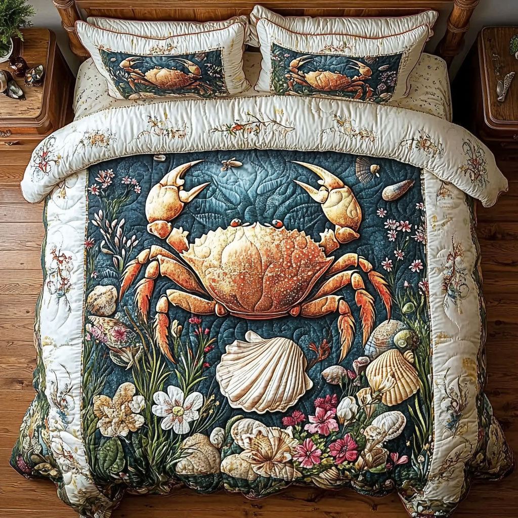 Vintage Crab WY2201048CL Duvet Cover Set