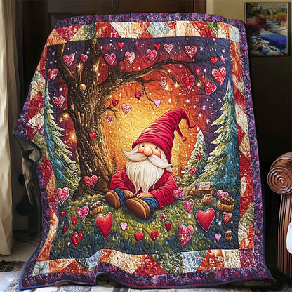 Gnome In Heart Forest WY0801024CL Quilt