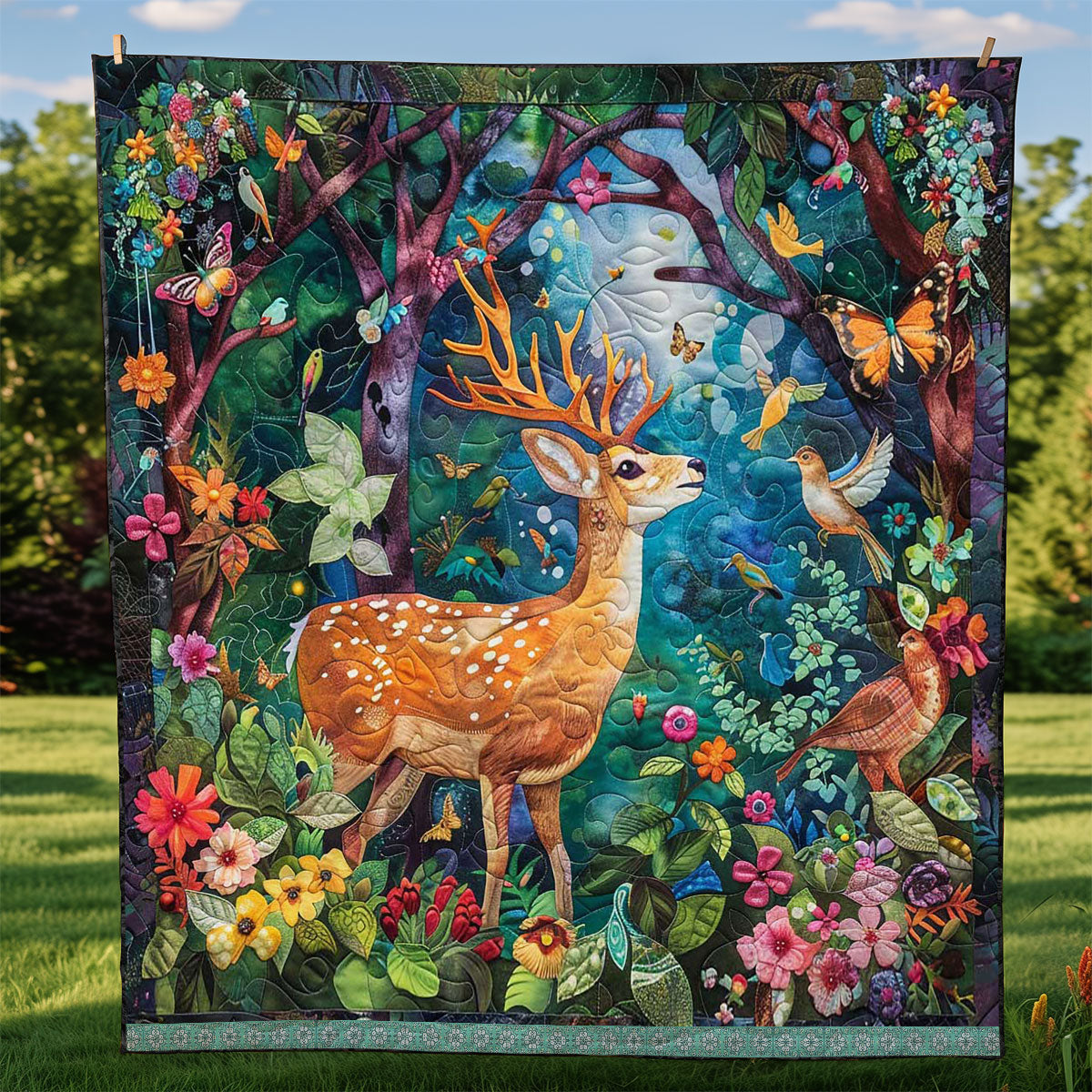 Dreamy Deer WJ1309004CL Quilt