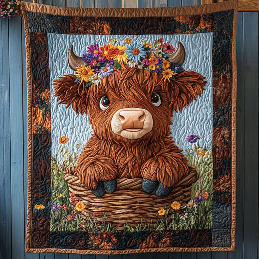 Cow Woven Basket WT2702118CL Quilt