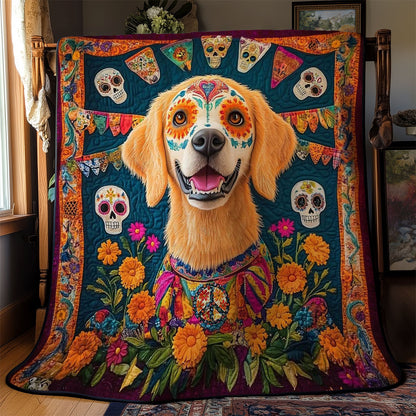 Golden Retriever Skulls WN0611003CL Quilt