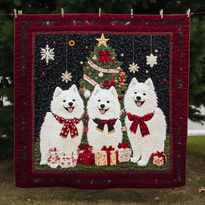 Christmas Samoyed WJ0811005CL Quilt