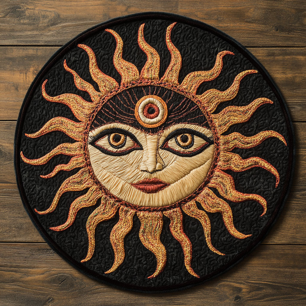 The Third Eye CP0505050CL Quilted Round Mat