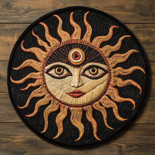 The Third Eye CP0505050CL Quilted Round Mat