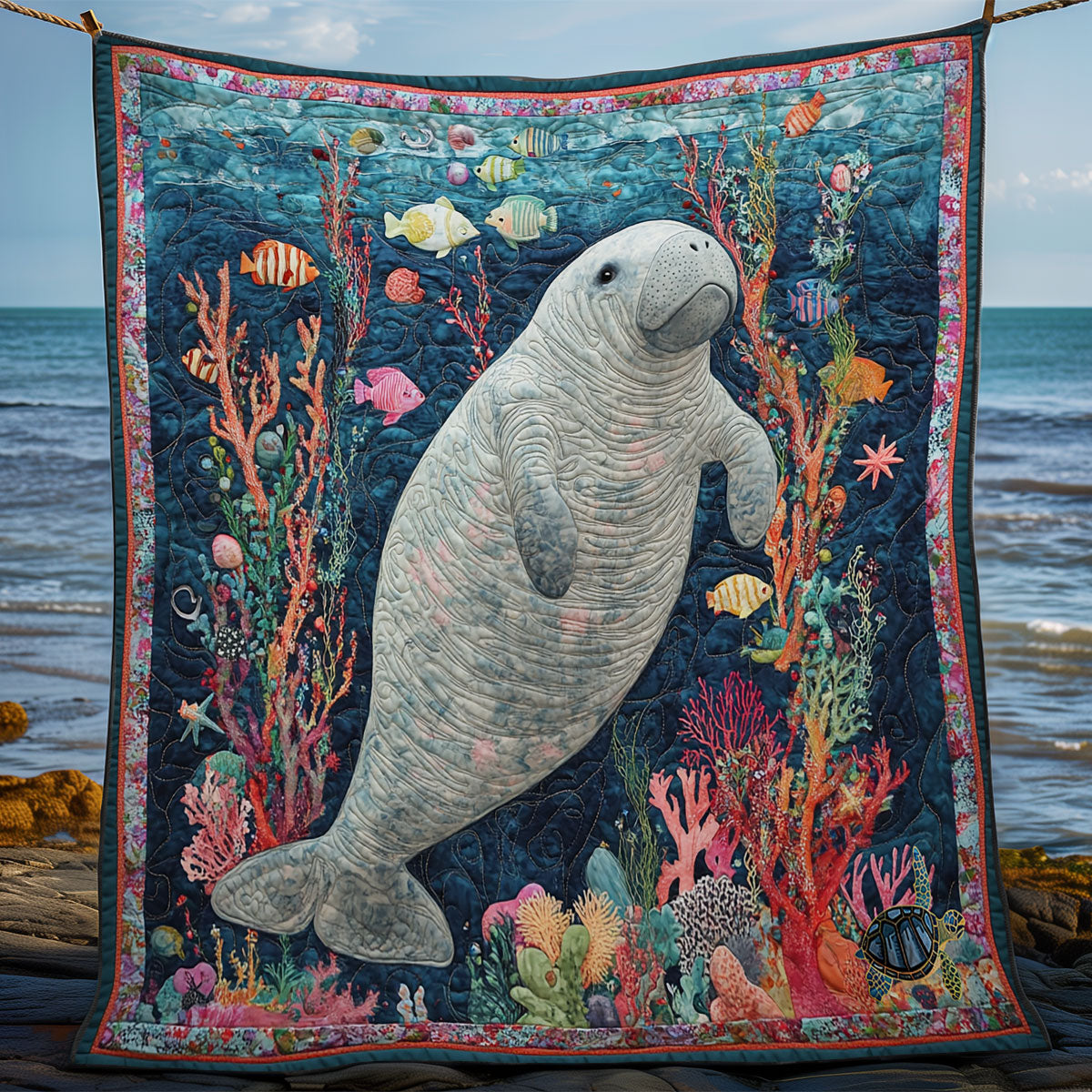 Sea Manatte WY1411001CL Quilt