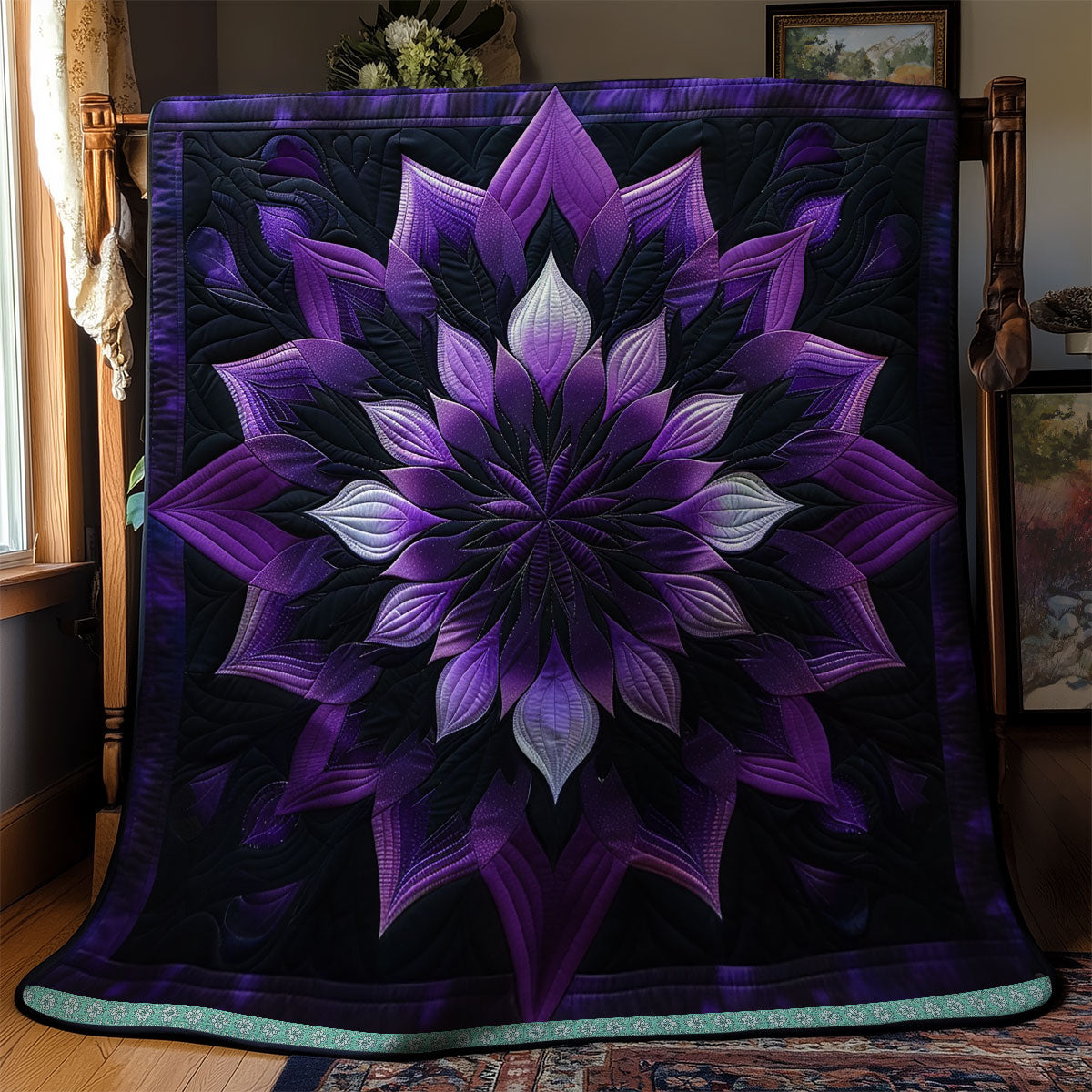 Purple Veil Blossoms WN1309035CL Quilt