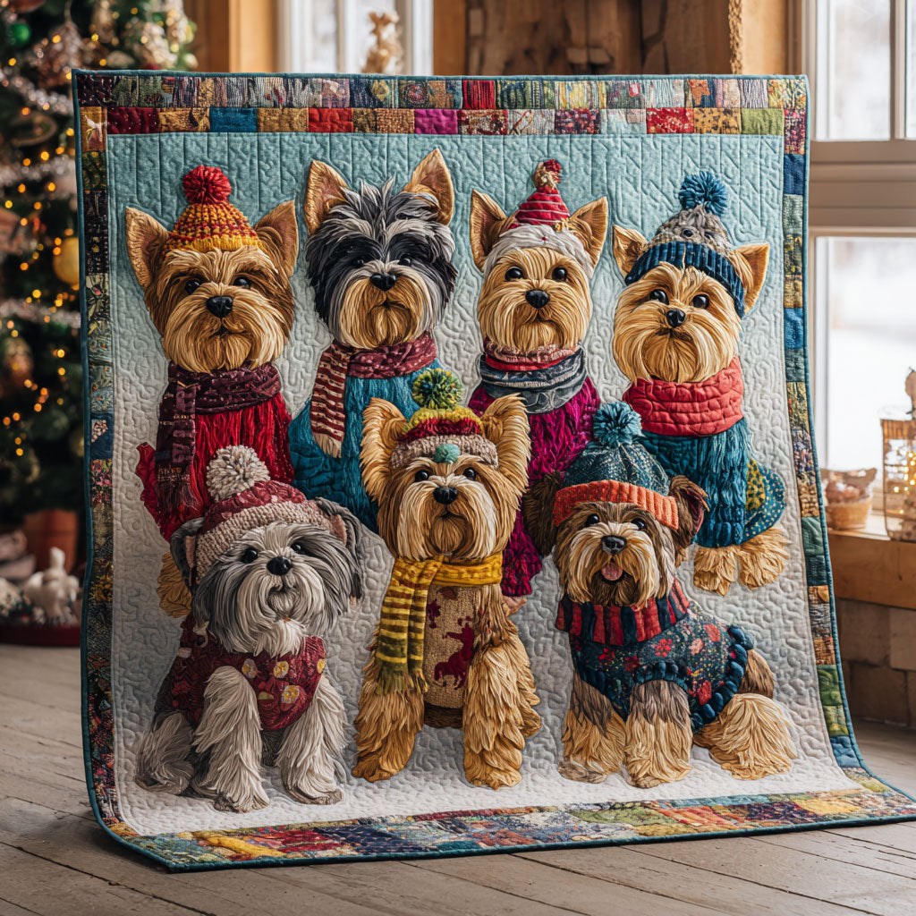 Snow Yorkie CW2110018CL Quilt