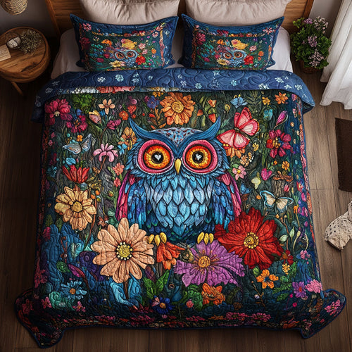 Owl Majestic Flower WT1102005CL Duvet Cover Set