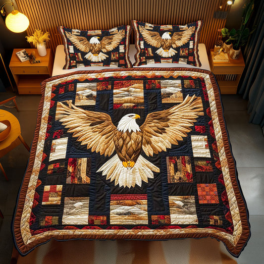 Eagle Symbol Patchwork WP2412042CL Duvet Cover Set