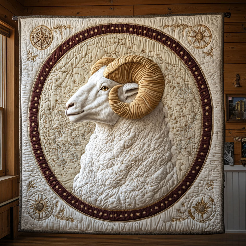 Majestic White Goat CP1807006CL Quilt