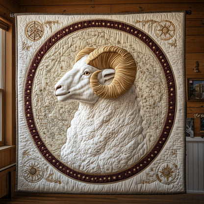 Majestic White Goat CP1807006CL Quilt