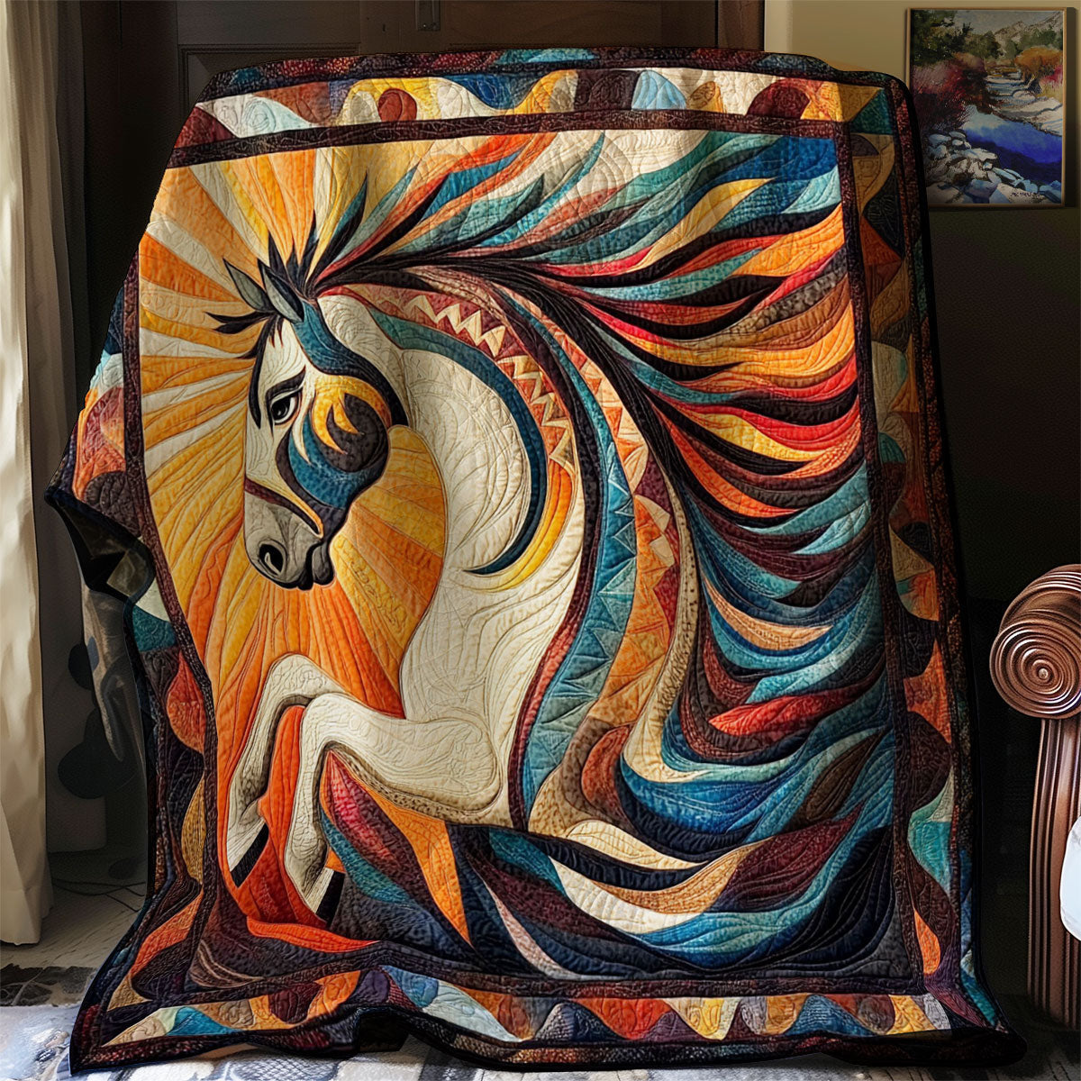 Horse Native American WJ2712022CL Quilt