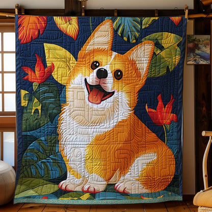 Cute Corgi WJ2609003CL Quilt
