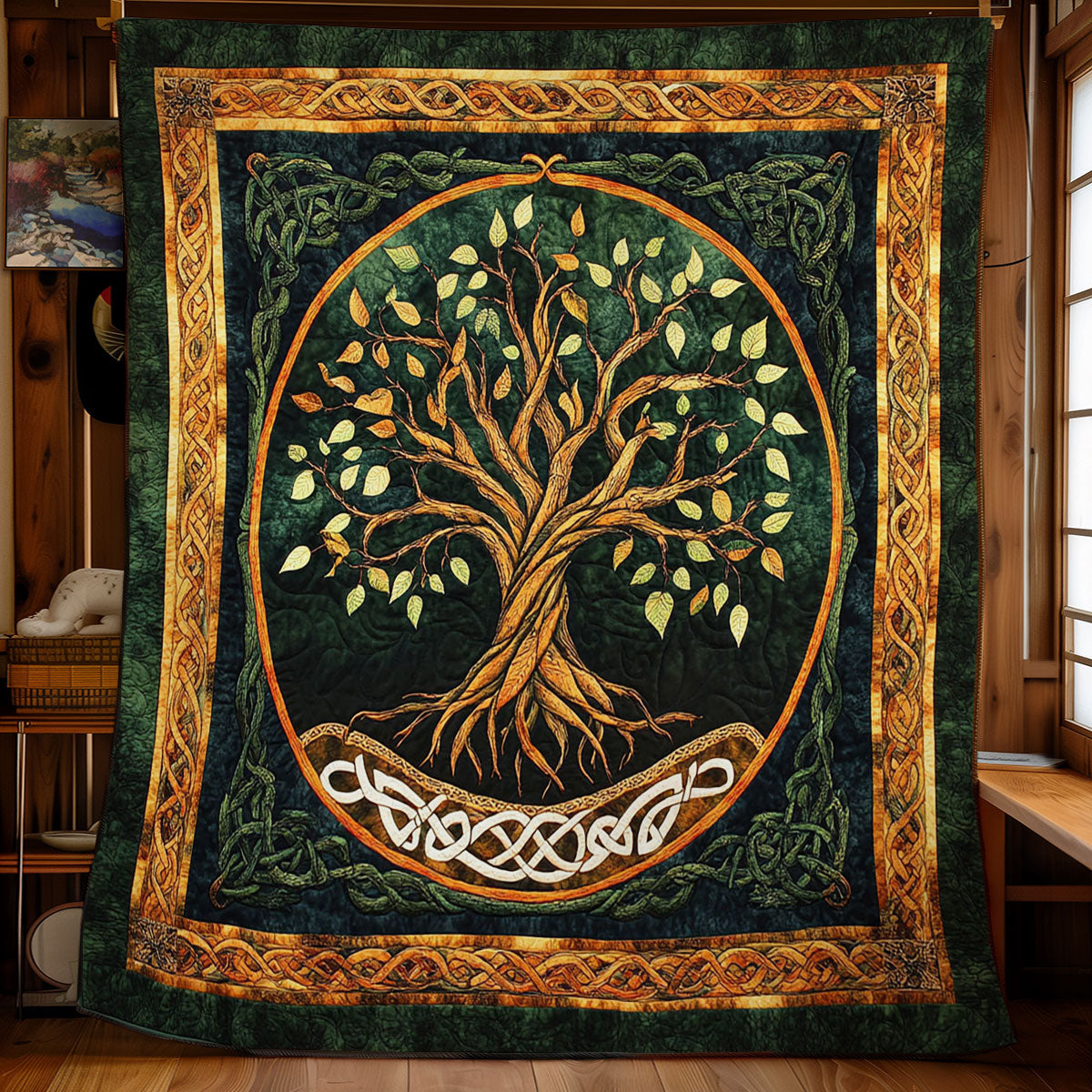 Celtic Tree Of Life WY2101045CL Quilt