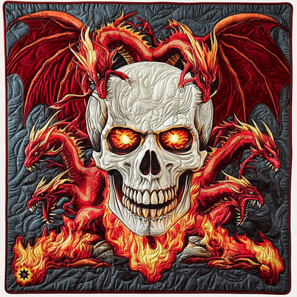Fire Dragon Skull WY0412037CL Quilt