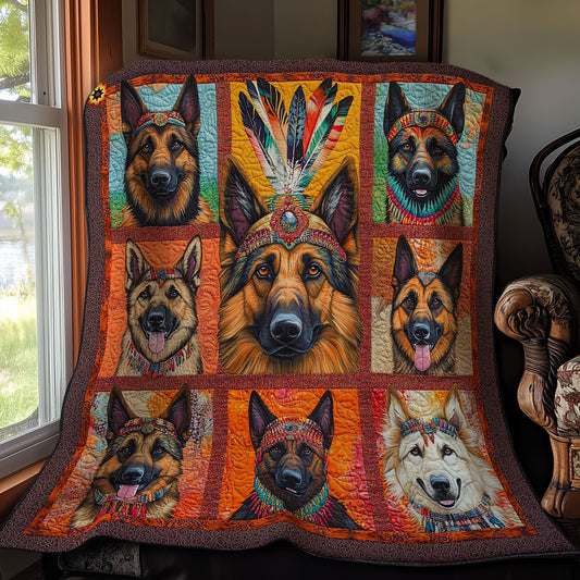 Native American German Shepherd WY1411035CL Quilt