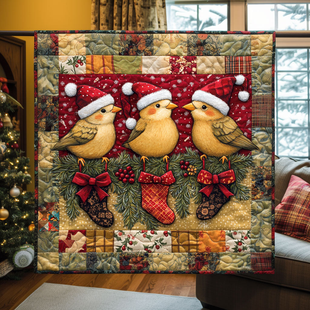 Christmas Bird WJ1510009CL Quilt