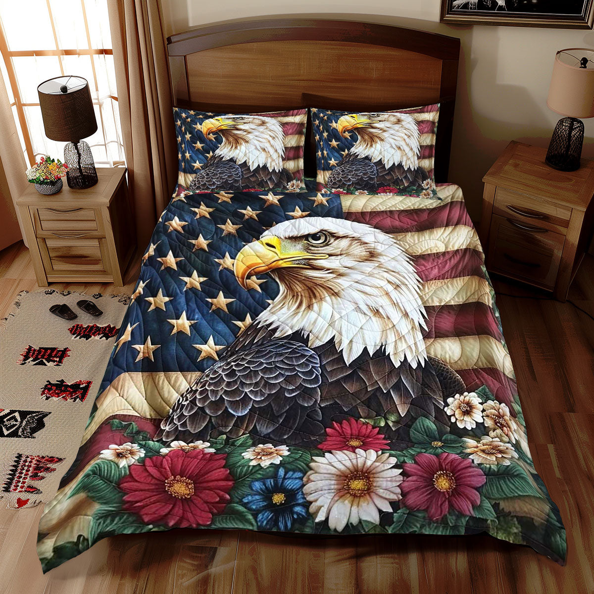 Patriotic Eagle WJ1109032CL Duvet Cover Set