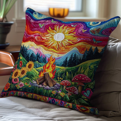 Hippie Campfire WY2212083CL Quilt Pillow Case