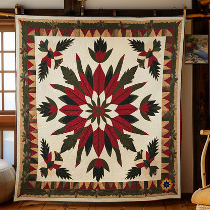 Winter Poinsettia WN0111042CL Quilt