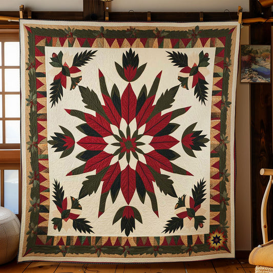 Winter Poinsettia WN0111042CL Quilt